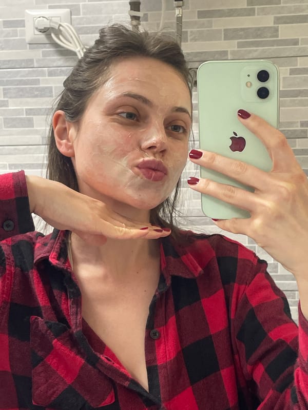 Woman documents quiet day at home in Ercolano, Italy