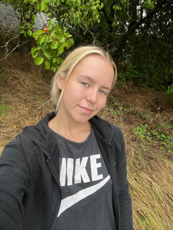 Overcast day out: selfies, a rainy apricot branch, and open fields