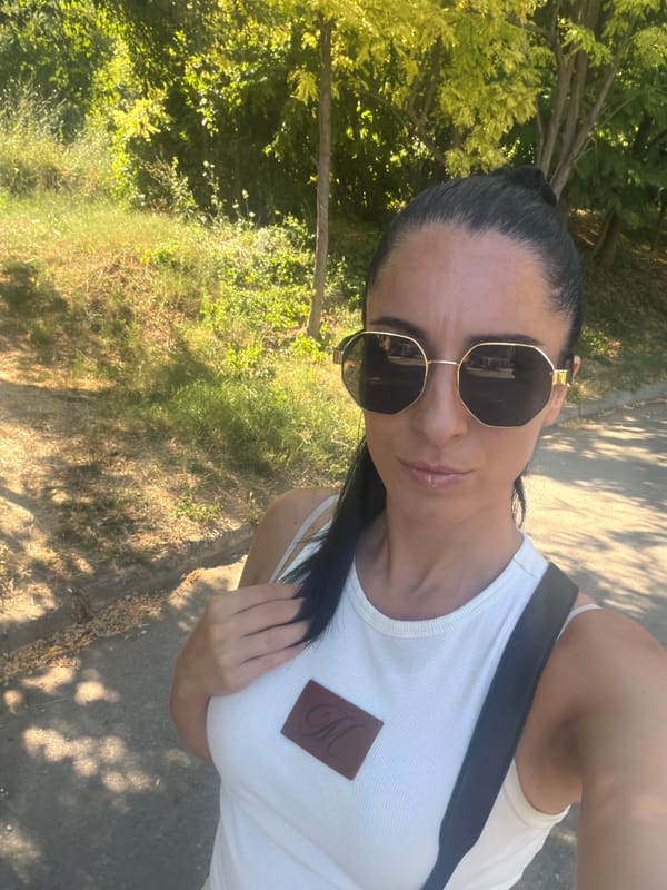 Selfie on a sunny afternoon in Pleven, Bulgaria