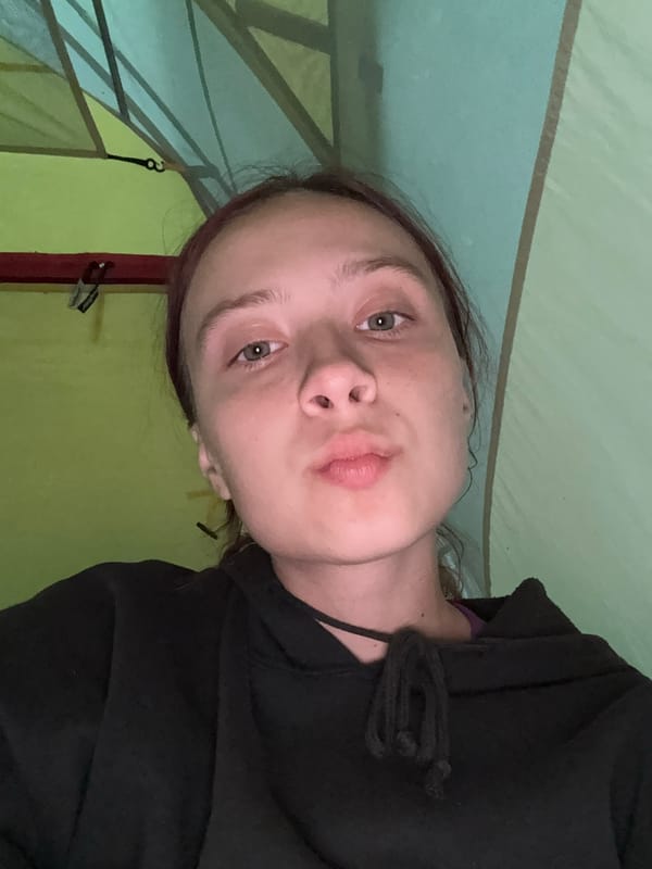 Evening campout near Sergino, Russia
