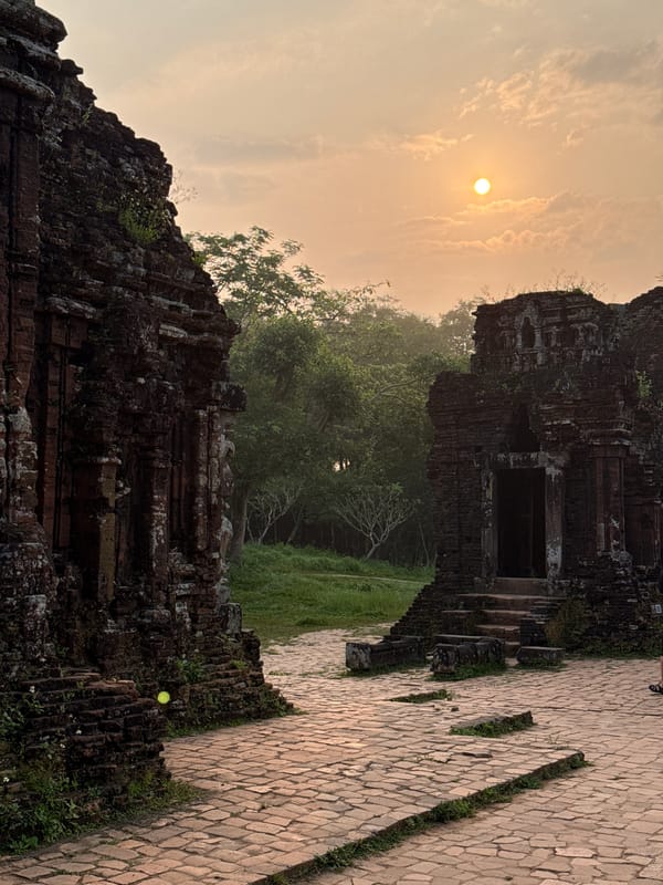 Ancient Mỹ Sơn temple ruins documented in Vietnam