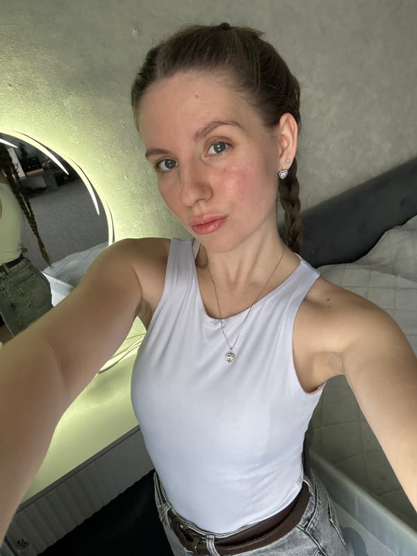 Woman documents daily life through selfies in Klin, Russia