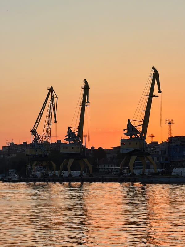 Sunset port scenes and daily life documented in Burgas