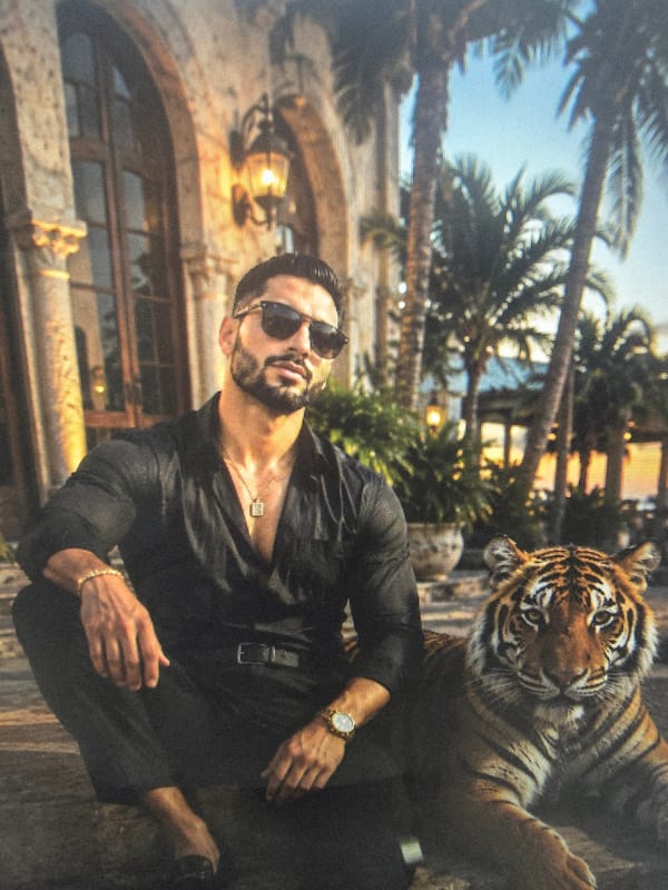 Up-close tiger encounters, including a Dubai yacht setting.