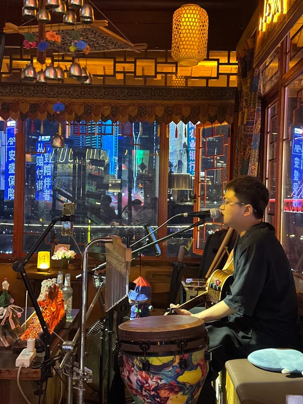 Traditional Chinese cultural performances captured across Yuzhong District