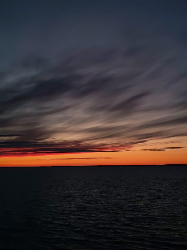 Dramatic sunset observed over Russian waters June 3rd
