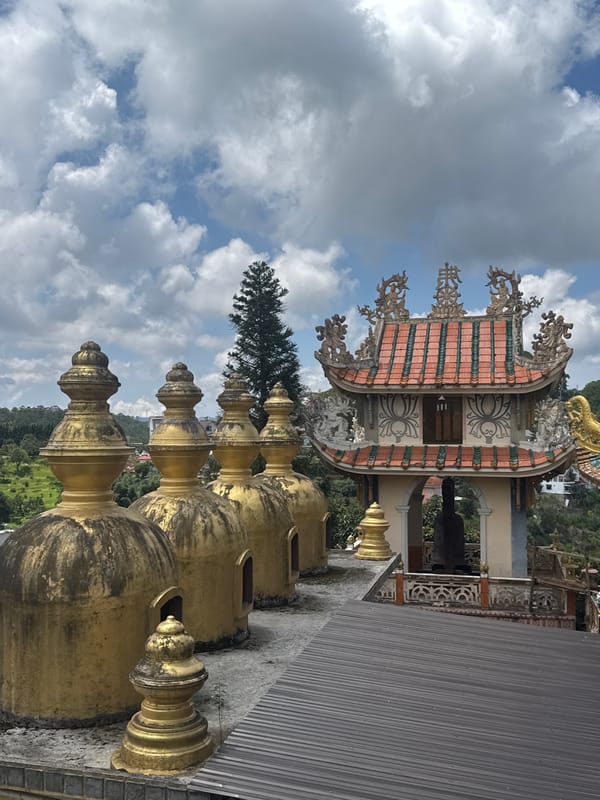 Temple visit at Linh Phuoc Pagoda in Da Lat