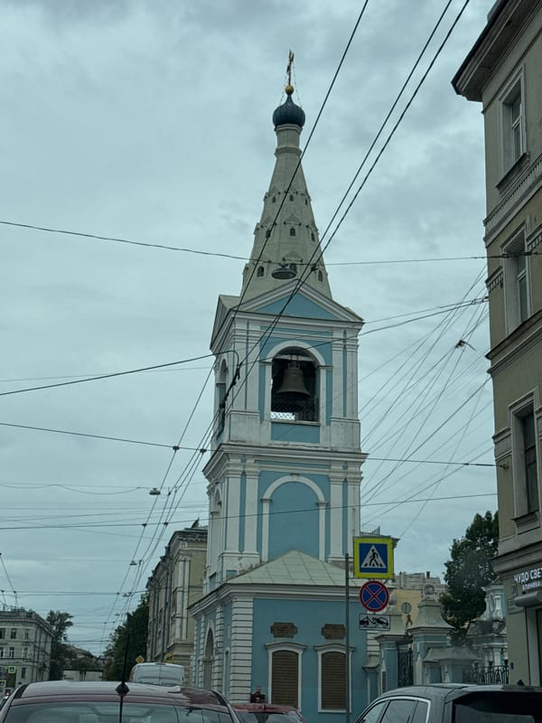 Historic landmarks spotted near Smolensk Church, Saint Petersburg