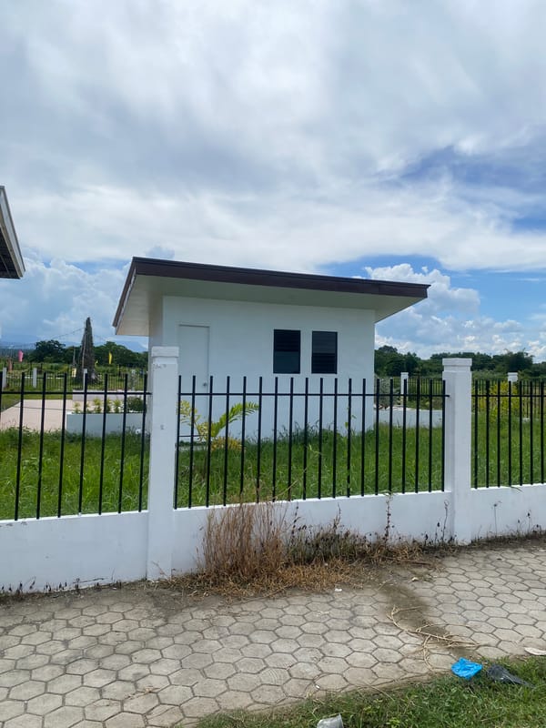 Davao City neighborhood: courts, construction, and quiet streets