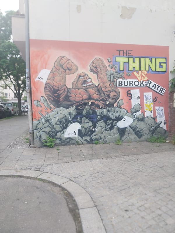 Comic Book Street Art Spotted on Berlin Building Wall