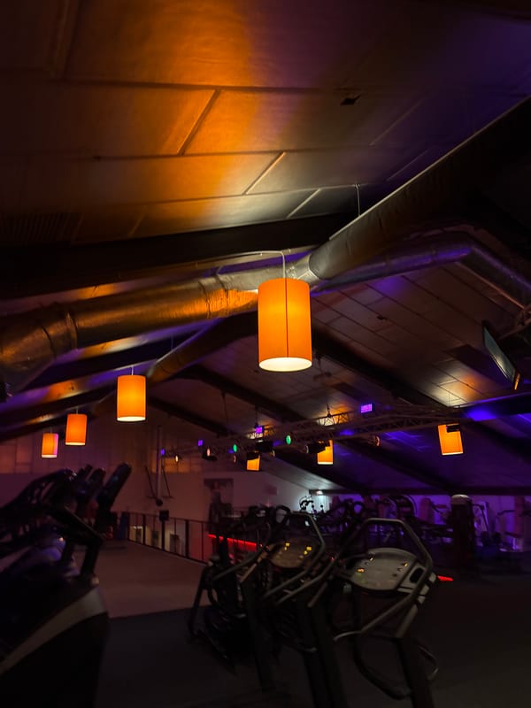 Evening fitness center visit documented in Enschede, Netherlands