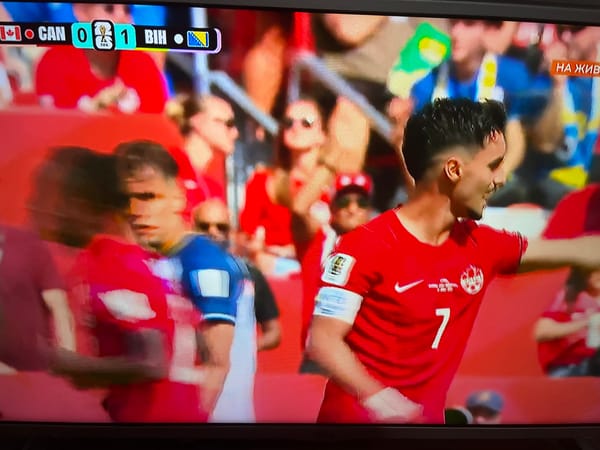 Soccer Match: Canada vs Bosnia Herzegovina Televised June 2026