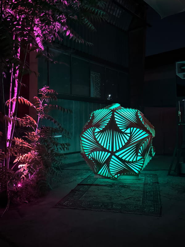 Outdoor DJ Event with Art Installations Held in Sofia
