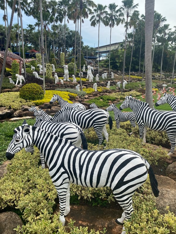 Deep dive into Nong Nooch's gardens: cacti, orchids, birds, and sculptures