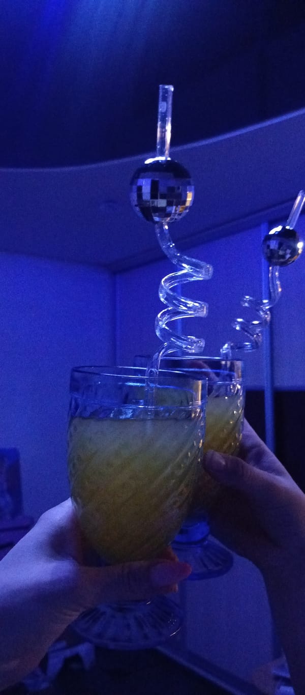 Disco ball cocktail party captured in multiple witness accounts