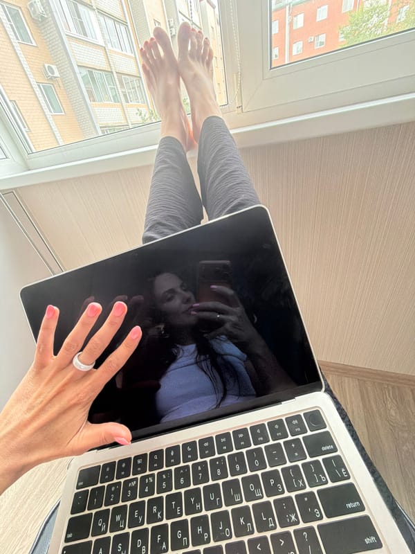Selfie session in a Birobidzhan home office, June 2026