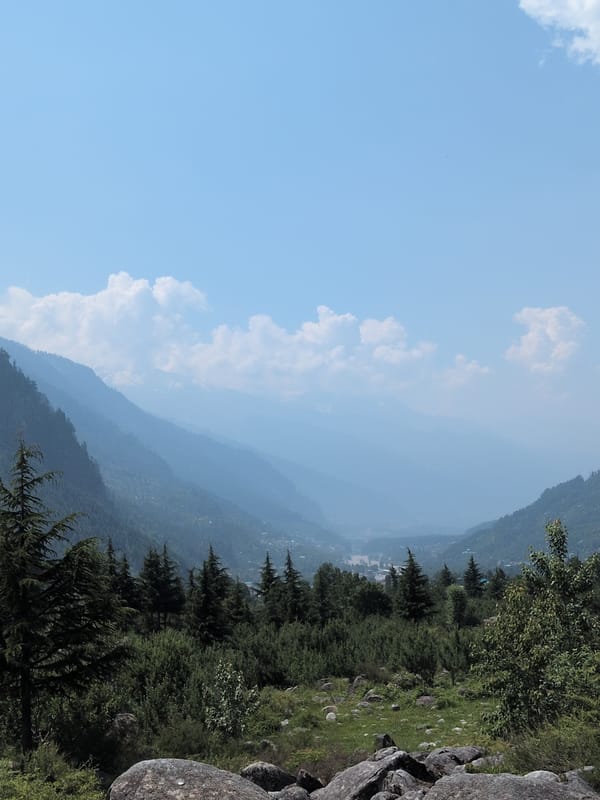 Morning landscape documentation in Solang Valley, India