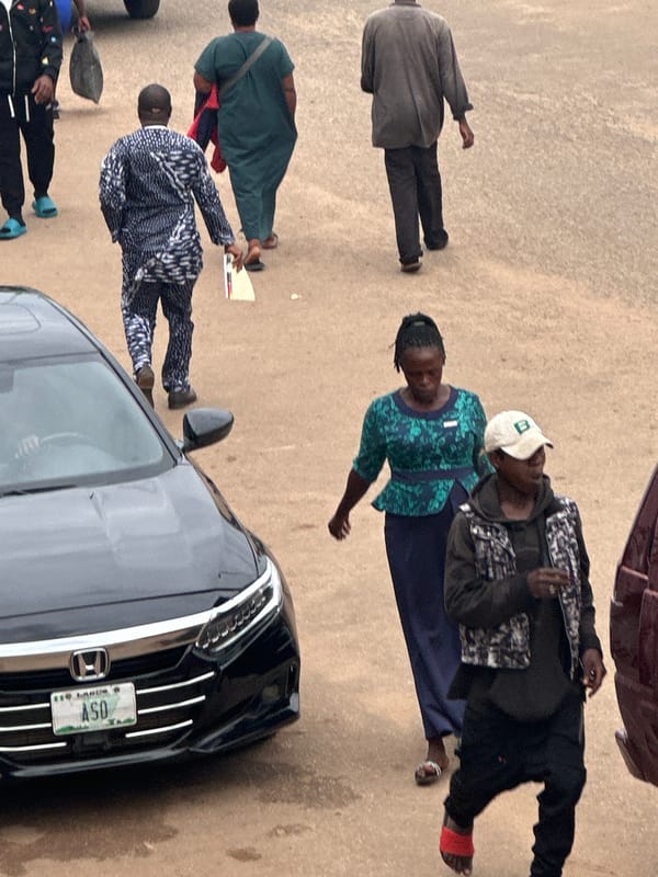 Morning street life in Bukuru, Nigeria