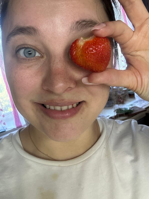 Strawberries, sandbox play, and a lazy summer afternoon in Yaroslavka