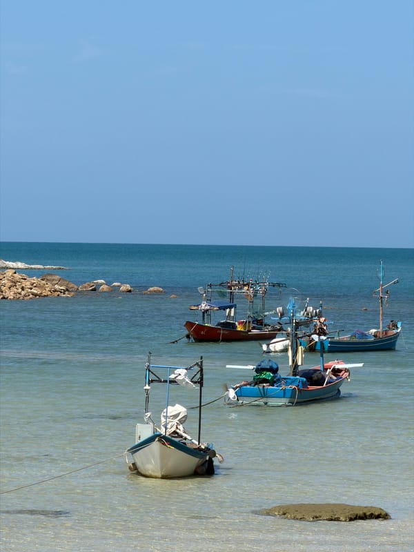 Lazy beach morning on the shores of Koh Samui