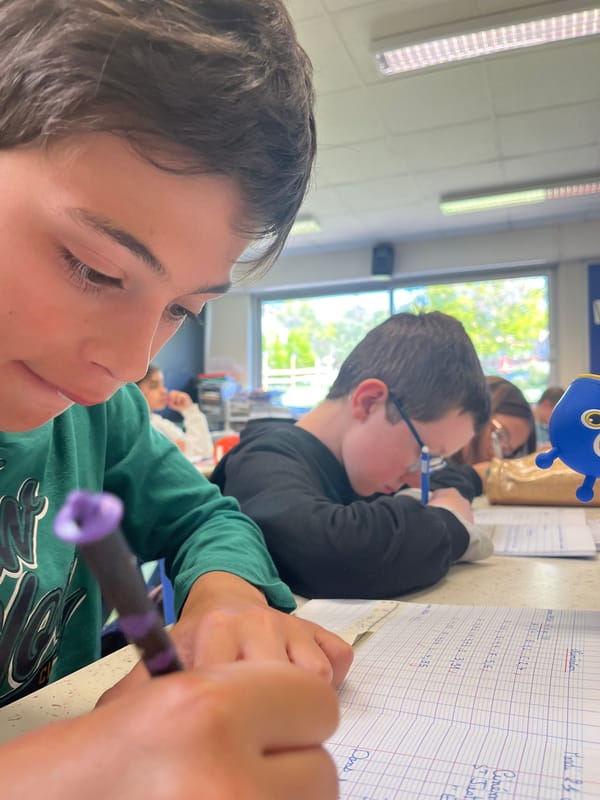 Classroom moments documented in La Fouillouse, France