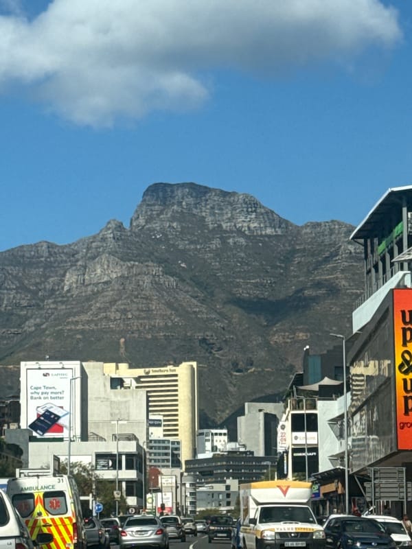 Cape Town street scenes captured with Table Mountain backdrop