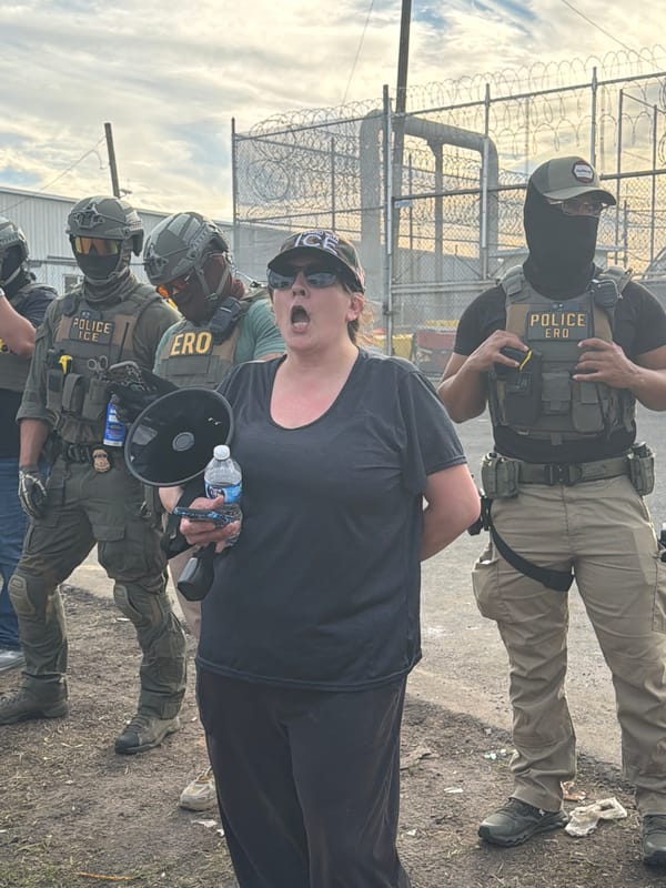 Protest confronts ICE officers at Newark detention facility
