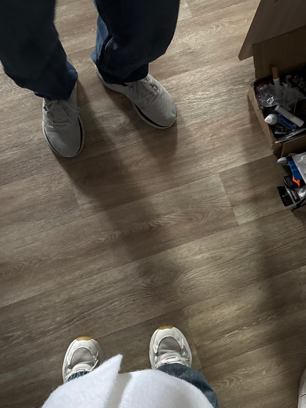 Two people take indoor selfie in Perm, Russia