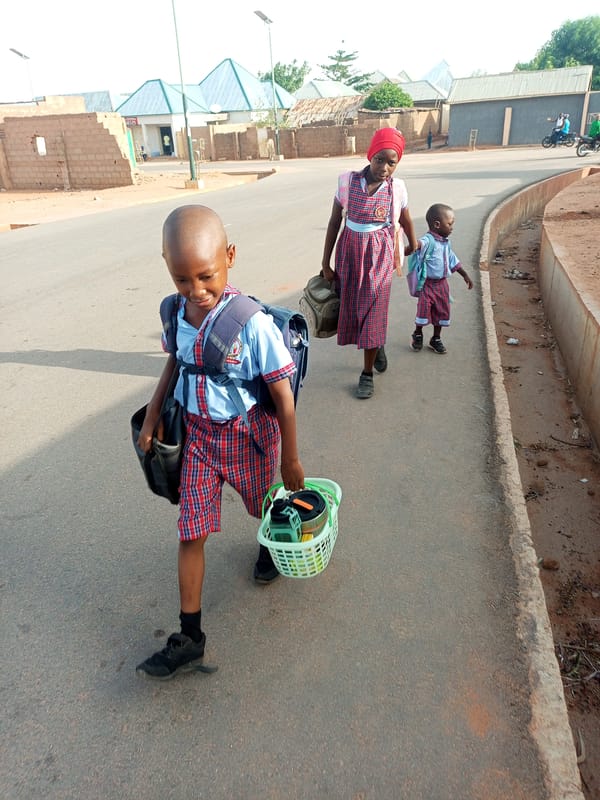 Morning routines documented in Tempure, Nigeria streets