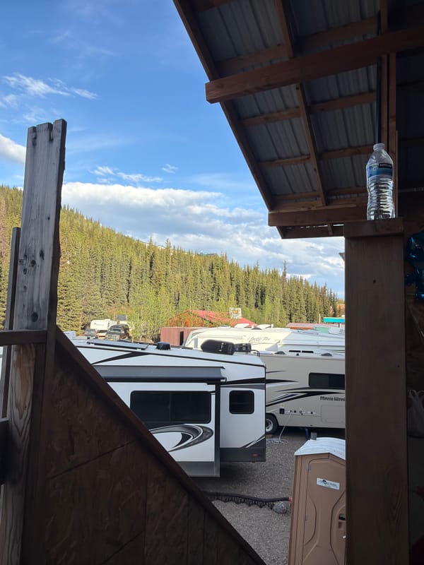 RV campground scene documented at Denali National Park
