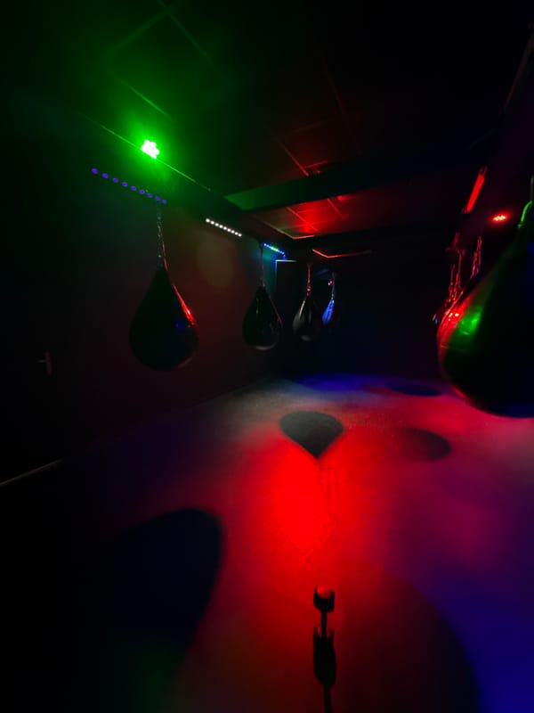 Boxing studio interior captured in Strasbourg