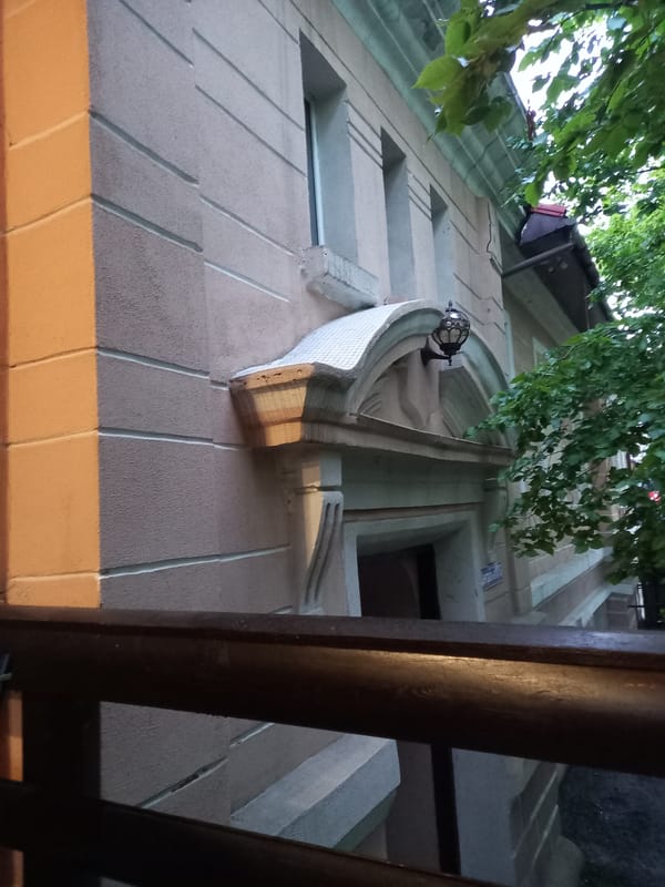 Evening stroll documented through Velykodolynske, Ukraine streets and cafes