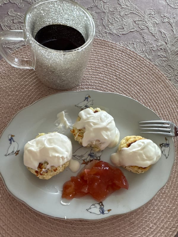 Morning breakfast and selfie captured in Russia