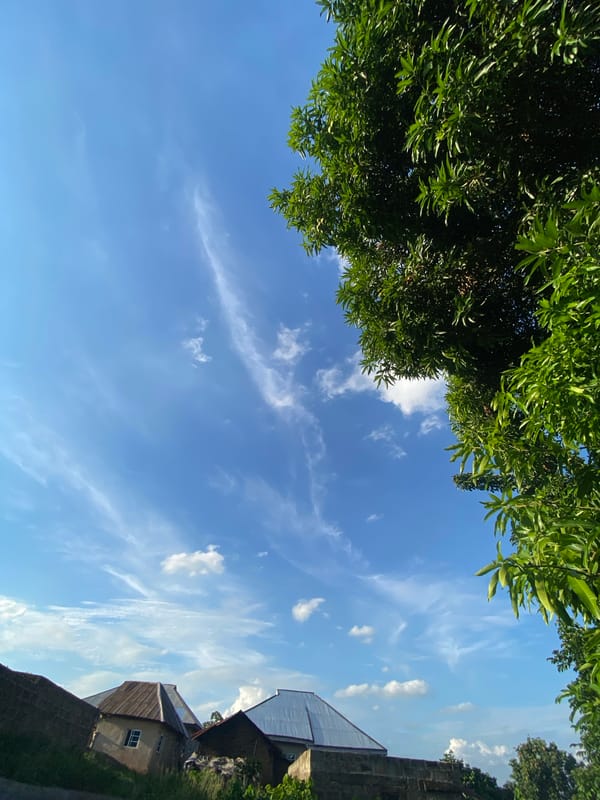 Sky view documented in Igbarra, Nigeria