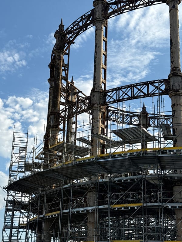 Great Yarmouth's pier and industrial structures deep in renovation