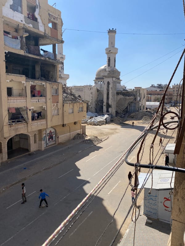 Daily life continues amid damaged buildings in Khan Yunis