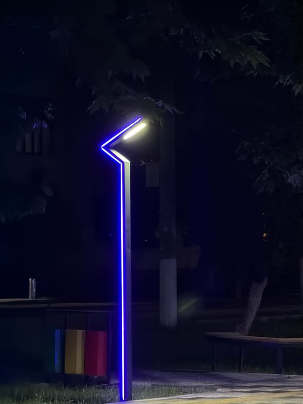 Chirchik's glowing public promenade, quirky décor and all