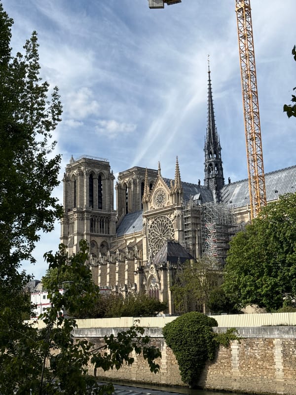Notre Dame reconstruction continues as Parisians navigate nearby streets