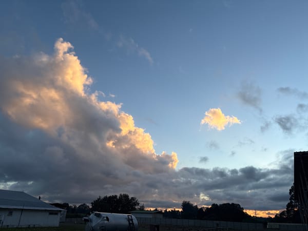 White Semi-Truck Parked at Commercial Site in Purranque