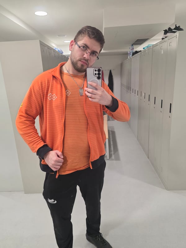 Man documents workplace selfie session in Plovdiv warehouse facility
