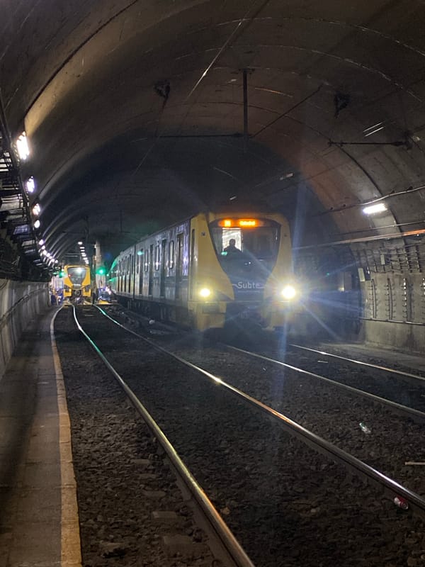 Buenos Aires Subte trains observed in tunnels and maintenance areas