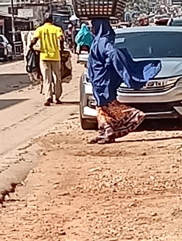 Morning street life documented in Maiburiji, Nigeria