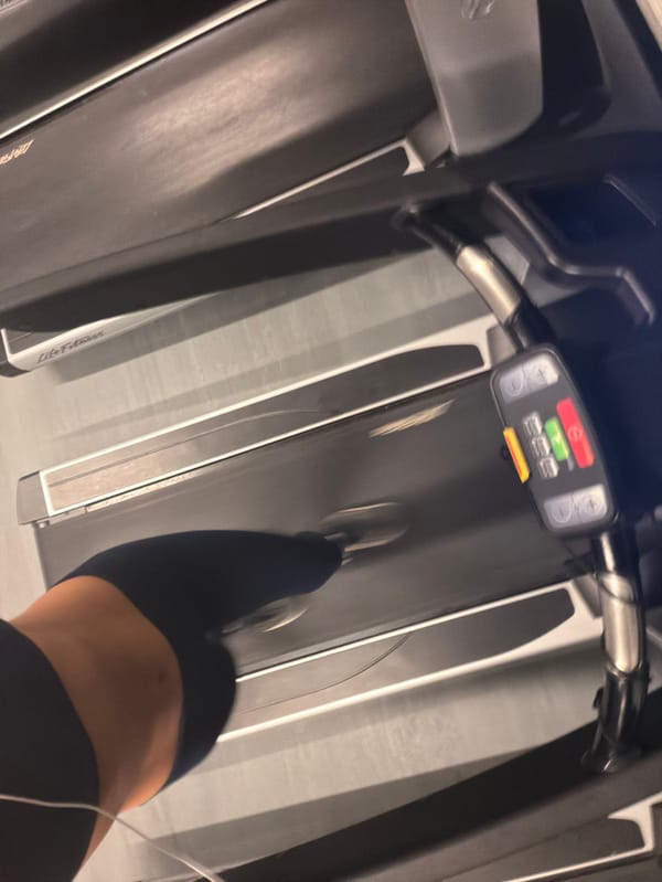 Early morning gym workout captured on treadmills in Miami