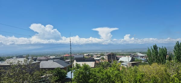 Morning sky conditions documented across residential area