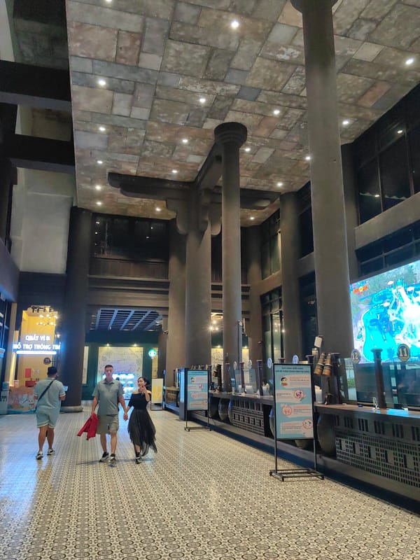Interior architecture documented in Bai Chay Ward hall