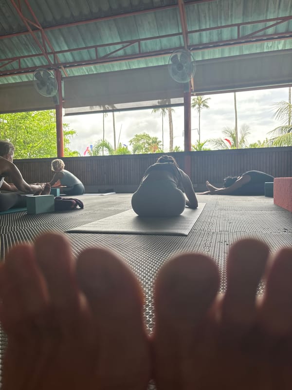 Early morning yoga session held in Rawai studio