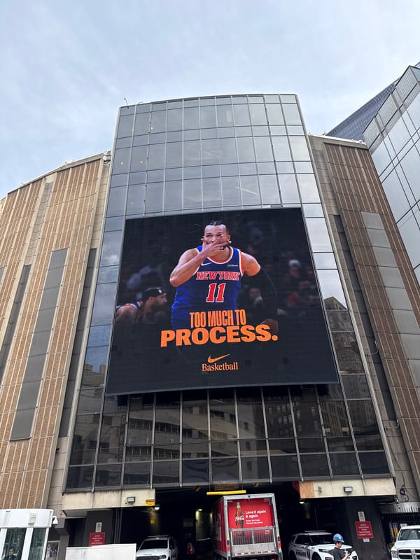Basketball advertisement spotted on NYC digital billboard