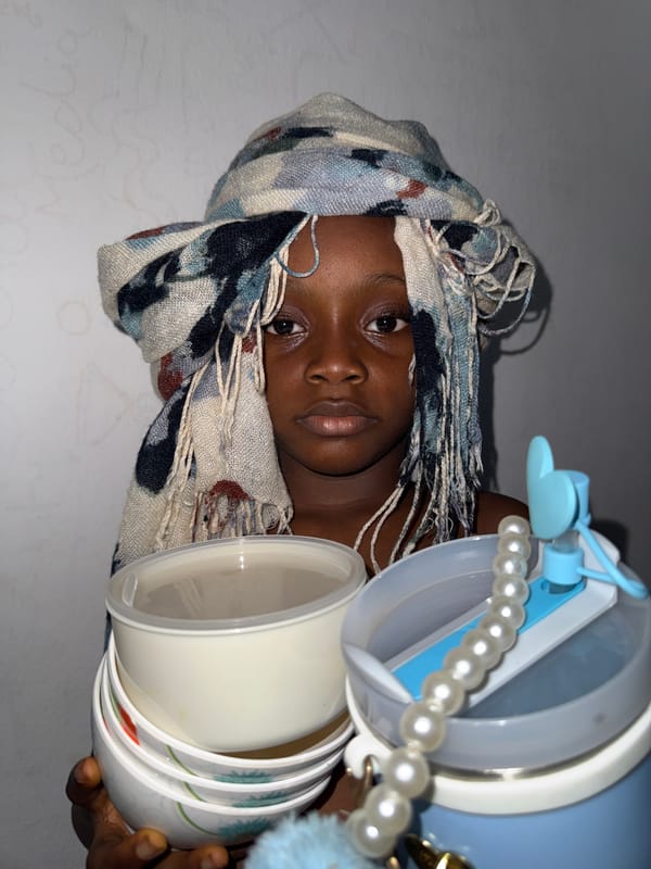 Portrait session with headscarf captured in Ado, Nigeria