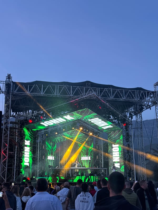 Concert, selfies, and urban scenes captured across multiple locations