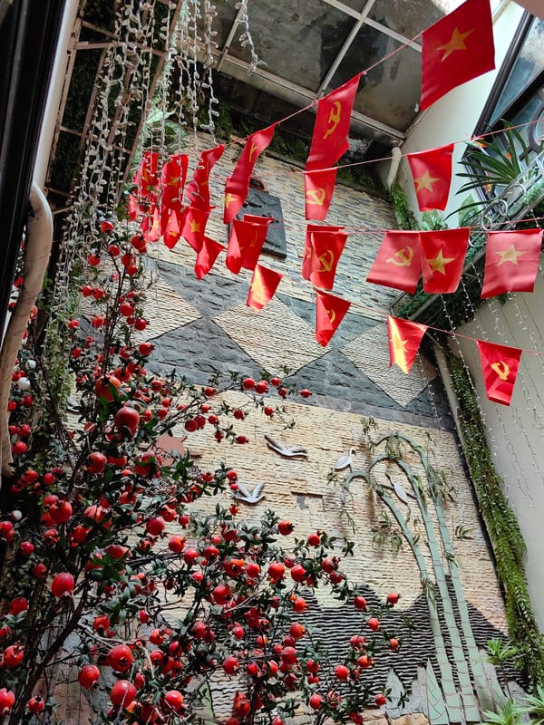 Vinamilk promotion event captured in Hà Nội courtyard venue